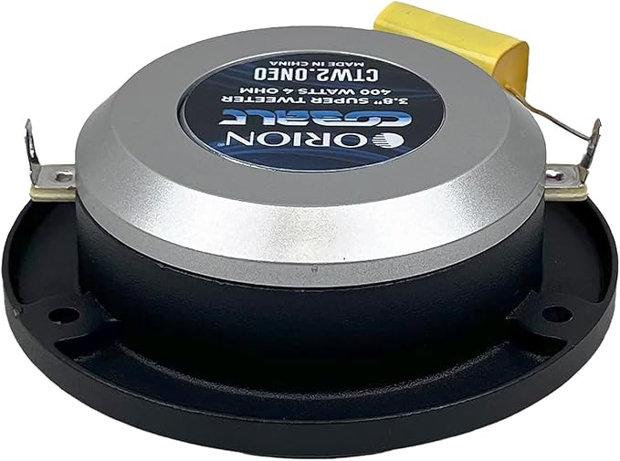 ORION Cobalt Series CTW2.0NEO 3.8” Super Bullet Neodymium Tweeter | Aluminum Diaphragm, 1” Voice Coil, 100W RMS, 400W Max, Built-in Crossover - Pro Car Audio Tweeter (Pair)