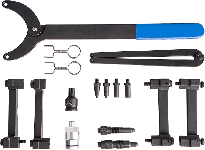 16PC Engine Timing Tool Kit for Audi VW 3.0T 2.0 2.4 2.8 3.2 4.2 5.2, Camshaft Alignment Locking Tool Set, Replaces T40133 T40070 T10172 T40069 T10035, Professional Grade