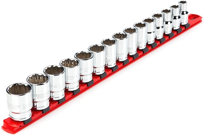 TEKTON 1/2 Inch Drive 12-Point Socket Set, 15-Piece | SHD92104