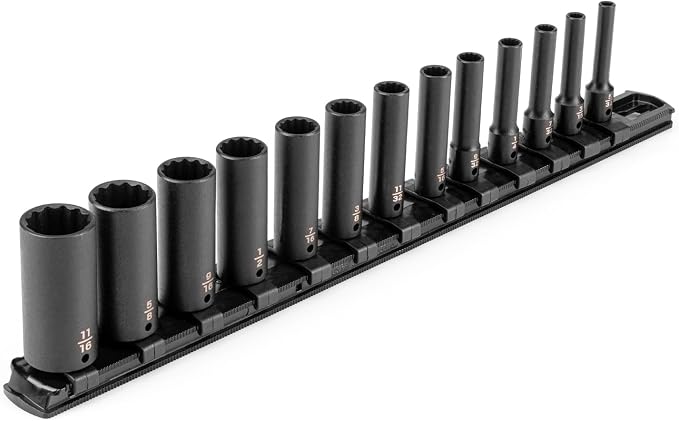 TEKTON 1/4 Inch Drive Impact Socket Set, 13-Piece | SID90105