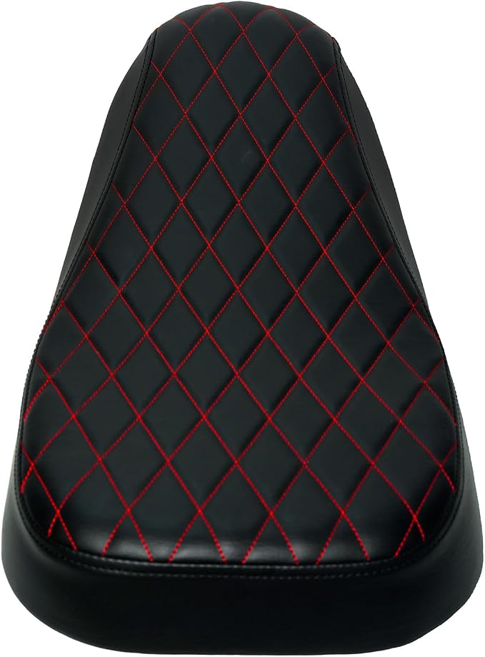JMCHstore Red Diamond Stitch Retro Mini bike Seat for Coleman B200R B200C B200V RB200 Realtree RT200 MEGA moto B212 MAX Cushion Replacement parts