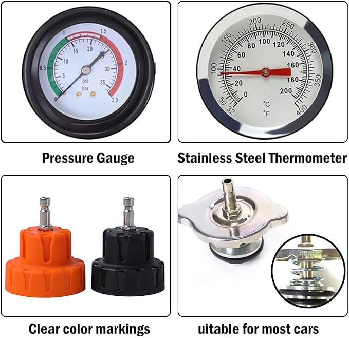 14pcs Cooling System Pressure Tester kit Automotive Radiator Pressure Tester for Motorcycle Car Truck
