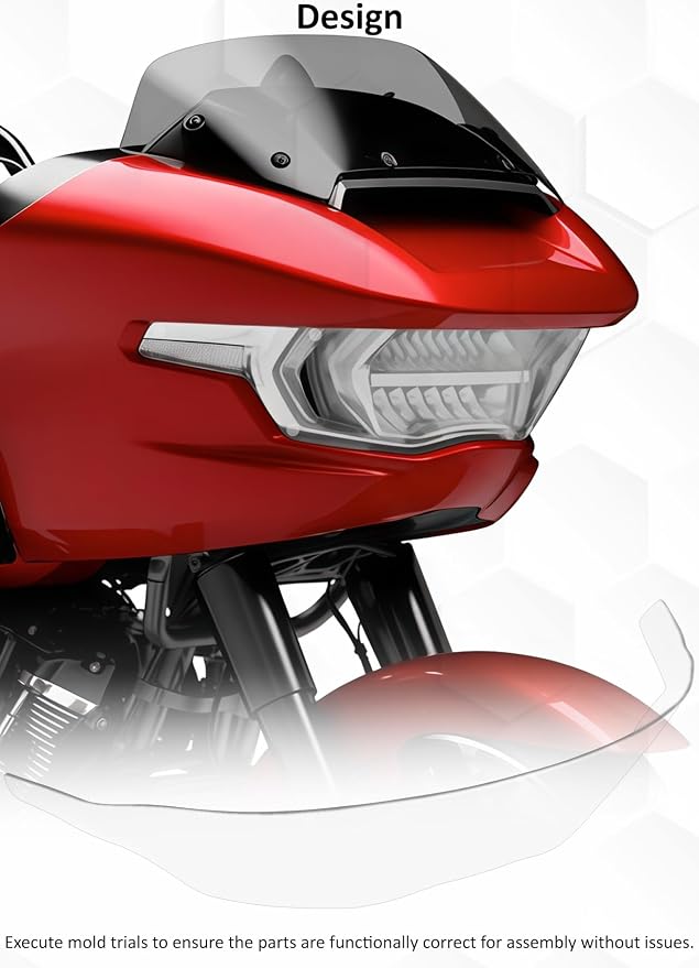 Headlight Lens Headlamp Protection Film Headlight Cover Guard Compatible with Harley Touring CVO Road Glide FLTRXSE 2023-up & Road Glide/ST 2024-up (Clear)