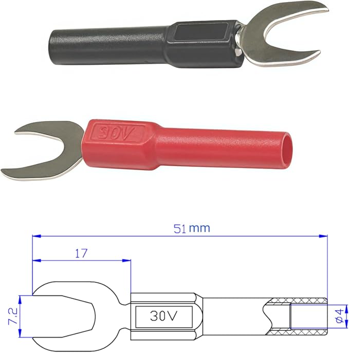 Test Lead Set,4mm Banana Plug (TH-10-KIT)