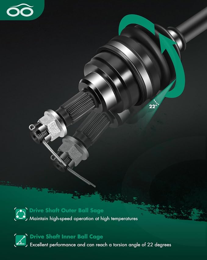 SCITOO CV Axle Drive Shaft Assembly 2000-2005 fits for Honda Rancher 350 Front Left Right