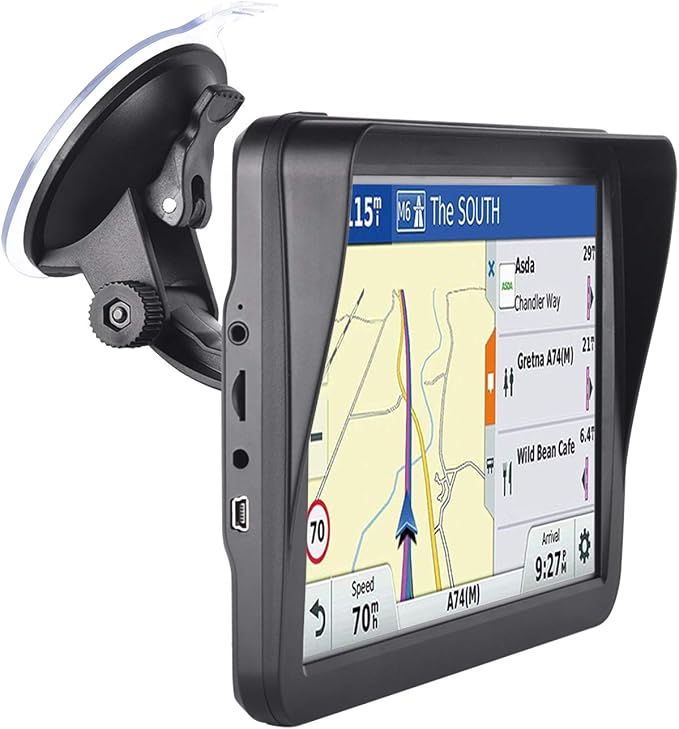 9" GPS Navigator for Car Truck RV, 2026 Latest Map GPS for Car with Free Lifetime Updates, Voice Guidance, Speed Alerts, Custom Routing, HD Touchscreen（Black）