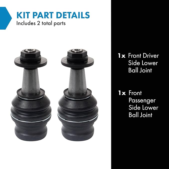 TRQ Front Lower Ball Joint Set Compatible with 11-20 Audi 15-21 Porsche