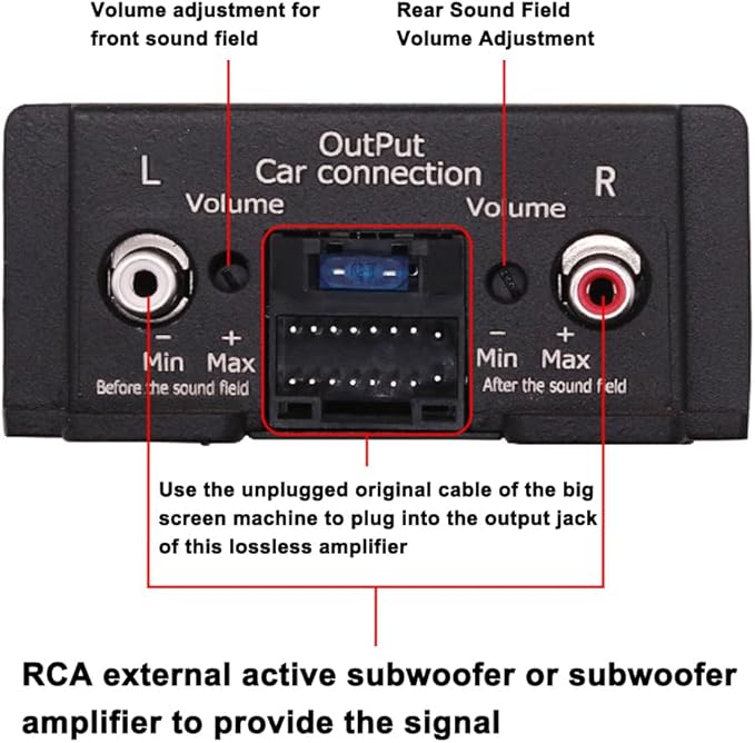 4-Channel Car Amplifier 80Wx4 Audio Power Booster with Pure Copper Transformer Enhanced Sound Quality Audio Amplifier Digital Power for Car Systems