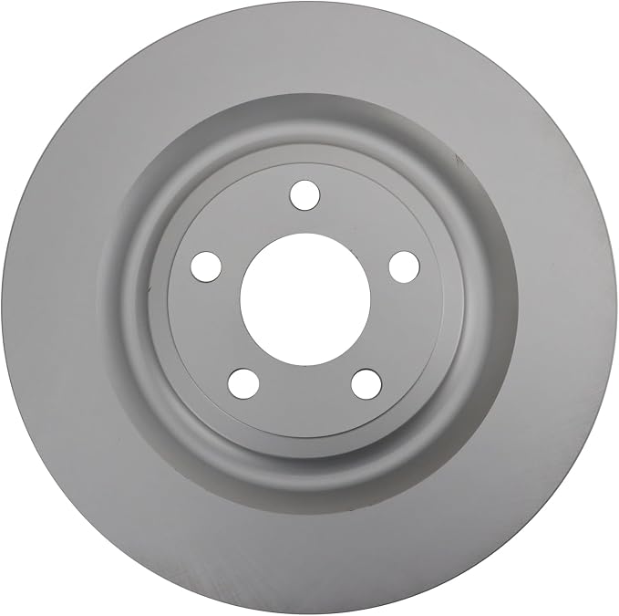 TRQ Rear Brake Rotor Set G Coated Vented Compatible with 2020-2023 Ford Explorer 2020-2023 Police Interceptor Utility 2020-2023 Lincoln Aviator 2024 Ford Mustang
