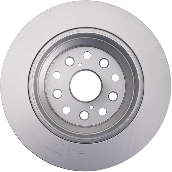 TRQ Rear Brake Rotor Set G Coated Vented Compatible with 2007-2017 Lexus LS460