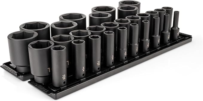 TEKTON 1/2 Inch Drive Impact Socket Set, 29-Piece | SID92109