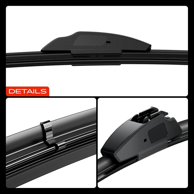 A-Premium 26"+16" Windshield Wiper Blades Compatible with Toyota RAV4 2013-2014, Corolla 2009-2018 - Hook Connector, with Wear Indicator & Towel, Left and Right (Pack of 2)