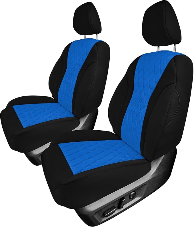 FH Group Custom-Fit Car Seat Covers Specifically Made for 2021-2026 Nissan Rogue, Front Set Blue Ultraflex Neoprene Waterproof Automotive Seat Cover