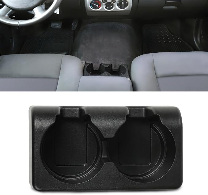 ANDPLAY Bench Seat Dual Cup Holder Fit Chevy Colorado GMC Canyon 2004-2012 Black