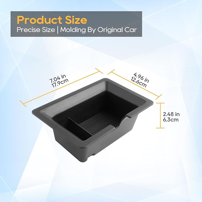 LFOTPP Center Console Organizer Tray for 2025 2026 Kia K5 (LXS/GT-Line/GT/EX), Armrest Storage Box Insert, OEM Fit, Non-Slip Waterproof Center Car Interior Accessory - Black