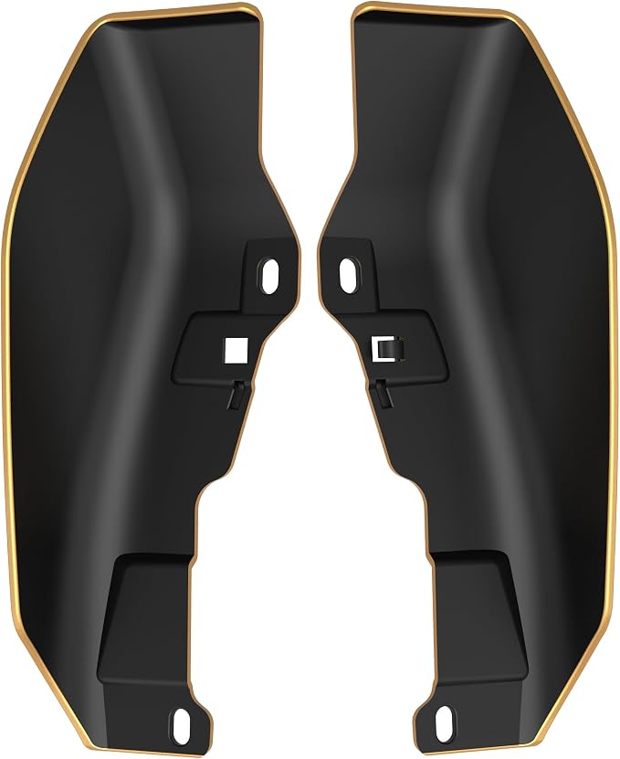 Color - Matched Mid Frame Air Deflectors Heat Shield, Perfectly Fit for Harley Touring Models 2009-2026 Black Hills Gold