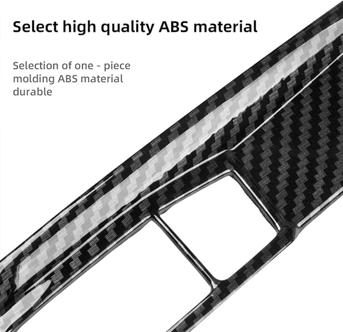 Center Console auto Shift Panel Cover Trim Cover kit Compatible with Honda Civic 2016-2021 Sedan Interior ABS Carbon Fiber (4 Pcs)(Adapted to Left Rudder-Hand Steering Wheel)