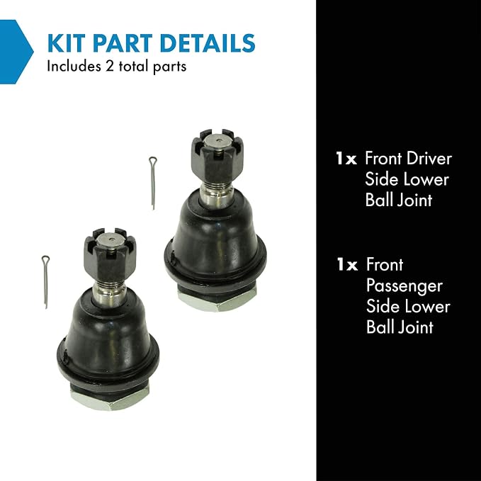 TRQ Front Lower Ball Joint Set Compatible with 1998-2004 Nissan Frontier 2000-2004 Xterra