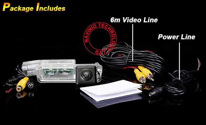 Waterproof Car Rear View Backup License Plate Light Camera Night Vision, Replacement for VW Golf5/V/Golf7 MK7/VII/Passat CC/Skoda Scirocco/Seat Leon/Seat Leon 5F/Lamando/Golf 5 V/Passat 3C Limouine