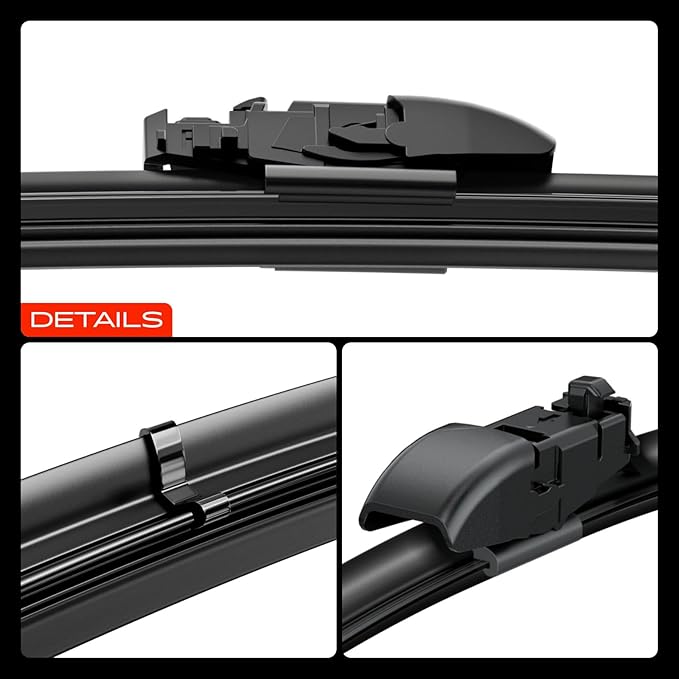 A-Premium 26" + 16" Windshield Wiper Blades Compatible with Subaru Impreza 2017-2024, CrossTrek 2018-2024, WRX 2022-2024 - Gen2V5, All-Season Wipers with Wear Indicator & Towel (Pack of 2)