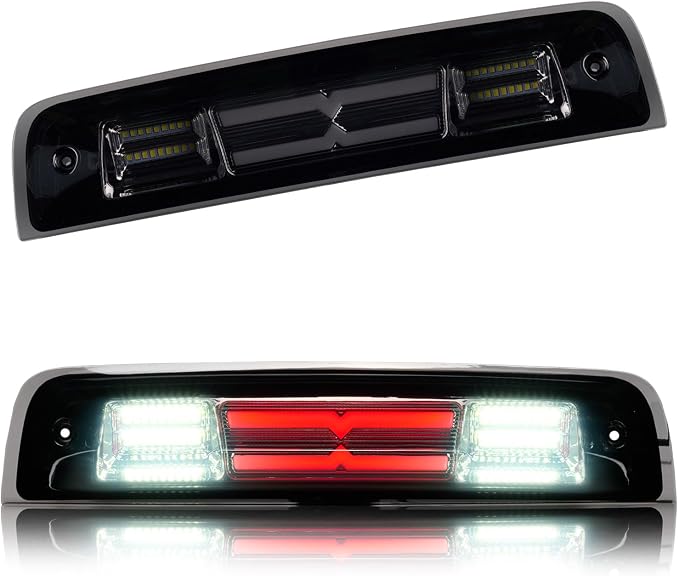 Third 3rd Brake Light LED for 2009-2017 Dodge Ram 1500, High Mount Rear Brake Lights Assembly for 2010-2017 Ram 2500 3500, Waterproof Center Cab Stop Cargo Light