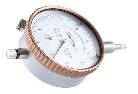 Accusize Industrial Tools Agd2 Style 0-0.05'' by 0.0001'' Dial Indicator with Lug Back, P900-S097 | 0-0.05" by 0.0001", AGD2 Style, Lug Back