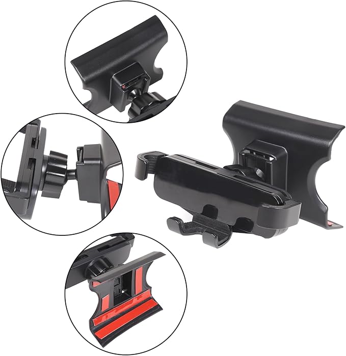 HAPPYHORSE Car Phone Mount Compatible with Fiat 500 2016-2023，Car Center Console Mobile Phone Bracket Phone Holder Phone Mount Mount with Self-Adhesive Base Accessories (Style B)
