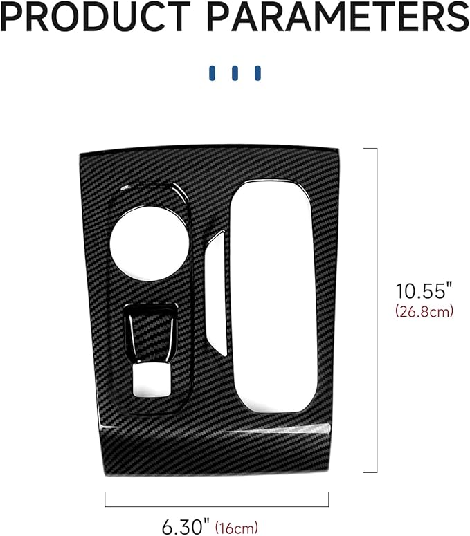 Car Gear Shift Control Panel Sticker ABS Carbon Fiber Decal Interior Trim Cover for Chevrolet Colorado/GMC Canyon 2023 2024 2025 2026 Accessories