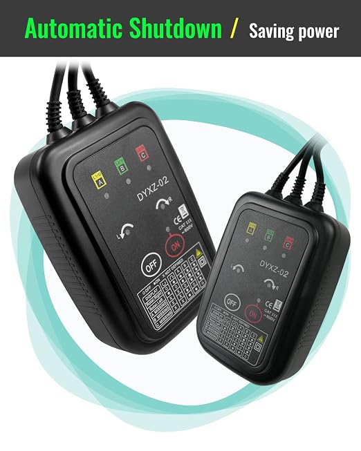 3 Phase Rotation Tester Non Contact Rotation Meter AC 70~600V | High Magnetic Induction Phase Sequence Detector with 22 Inch Clamp Lead, LED, Carrying Bag Auto Power Off Phase Meter