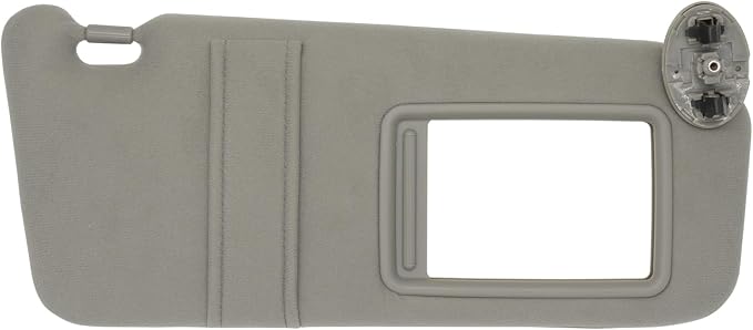 NHILES Right Passenger Side Sun Visor Compatible with Toyota Camry Without Light 2007 2008 2009 2010 2011 Replaces# 74310-06750-B0 Color Gray