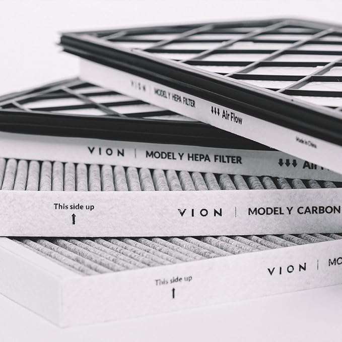 Model Y HEPA Cabin Air Filters and Model Y Front Trunk HEPA Air Filters Complete Set