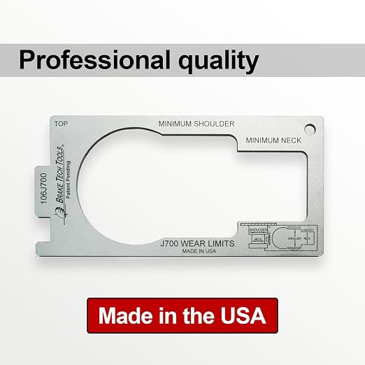 Made in America Brake Tech Tools Fifth Wheel King Pin Gauge