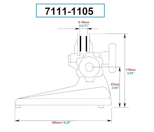 Dasqua 7111-1105 Micrometer Stand