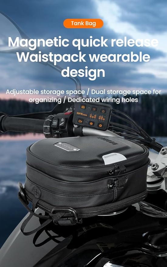 Loboo Tank Bag Ring Quick Disassembly And Non-Contact With The Paint Surface Of The Fuel Tank Will Not Damage The Paint Surface, Compatible With Kawasaki Versys 650 1000 Z1000 Z 900 RS