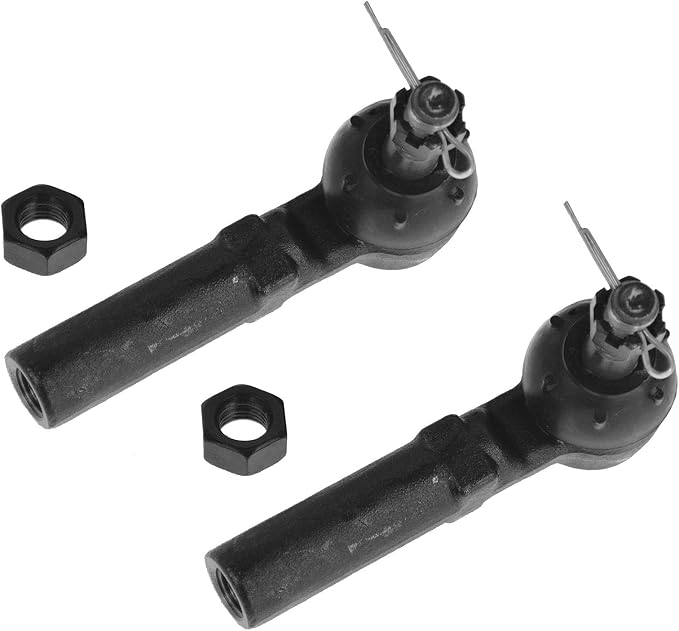 TRQ Front Outer Tie Rod Set 2 Piece Compatible with 2001-2010 Chrysler PT Cruiser 1995-2005 Dodge Neon 95-01 Plymouth Neon