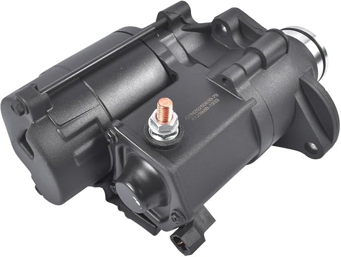 Starter Black Replacement for Harley-Davidson Blackline Breakout Dyna Night Train Road Glide Softail 2006-2017 31618-06A 18905