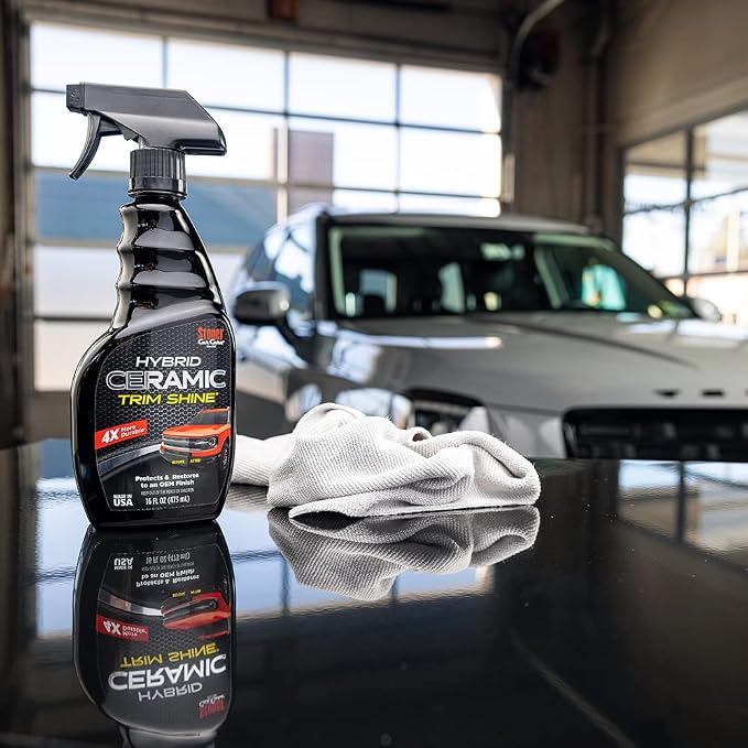Stoner Car Care 92333-6PK Hybrid Ceramic Trim Shine – Restores Faded Plastic & Vinyl to OEM Finish, Long Lasting Water-Based UV Protection for Interior & Exterior Trim – 16 fl oz (Pack of 6)
