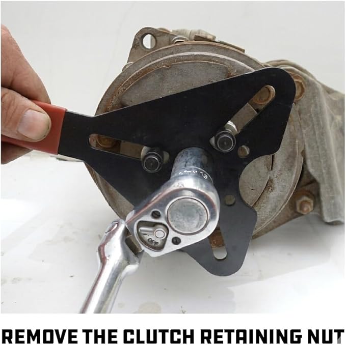 Powerbuilt Air Conditioning Clutch Remove and Install Tool kit, AC Compressor Clutches Remover and Installer, Holding Tools, Storage Case - 948995,Silver