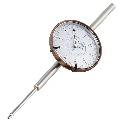 Accusize Industrial Tools Agd2 Style 0-2'' by 0.001'' Dial Indicator with A 3'' Big Face, Lug Back, P900-S090 | 0-2" x 0.001", Big Face, AGD2 Style, Lug Back