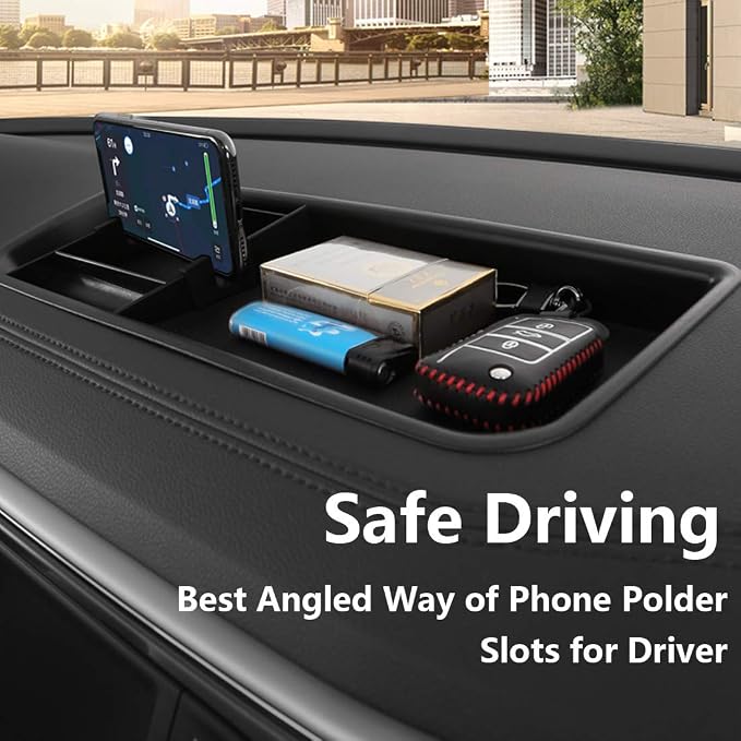 EDBETOS Center Console and Dashboard Storage Box Organizer Compatible with Atlas Accessories Cross Sport 2018-2022 2023