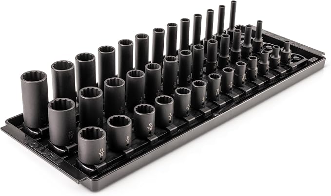 TEKTON 1/4 Inch Drive Impact Socket Set, 39-Piece | SID90115