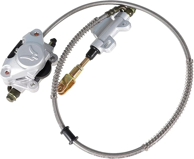 32inch/815mm Rear Axle Assembly Kit with Shaft & Hub & Chain & Brake Master Cylinder Replacement for Go Kart ATV