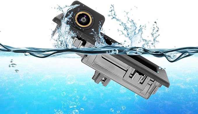 AHD/CVBS Car Rear View Camera's Fisheye Trunk Handle Camera with RCA Cable & Vehicle-Camera for Audi A4L A3 / Volkswagen VW Touran Tiguan Teramont Sagitar/Skoda Superb Octavia kamiq (AHD)