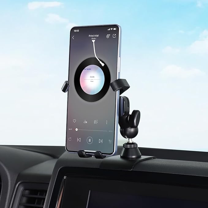 Aunginsy Car Cell Phone Mount Compatible with Nissan Frontier 2022-2024 Center Console Phone Holder Dash Panel Mobile Phone Bracket Universal Phone Navigation Stand Fit All Smart Phones Accessories