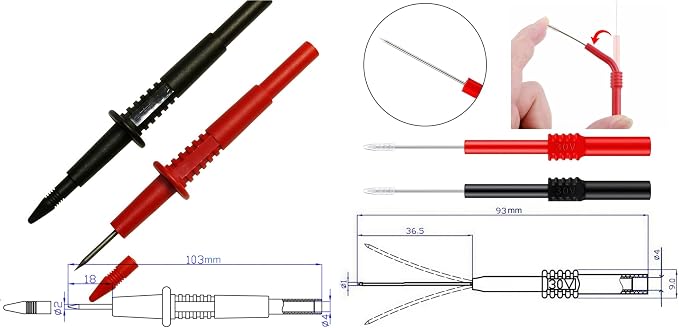 Test Lead Set,4mm Banana Plug (TH-16-KIT)