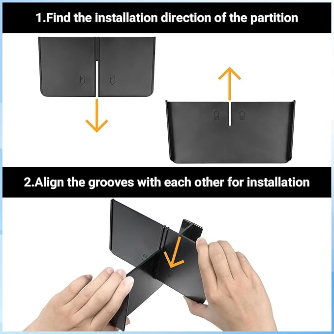 3Pcs Center Console Organizer Set for 2024-2026 Honda Passport/Ridgeline/2023-2026 Honda Pilot Interior Accessories Console Divider & Armrest Hidden Compartment Storage Box