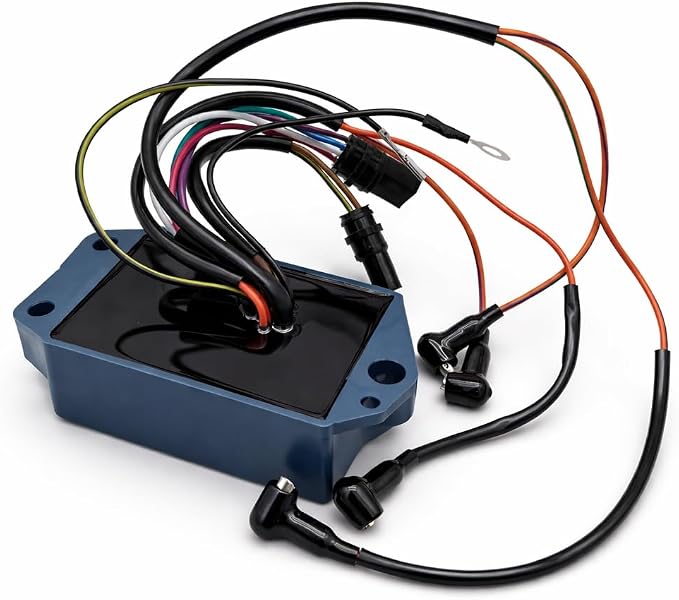 CDI BOX Power Pack IGNITION MODULE COMPATIBLE WITH Evinrude Johnson OMC 85 88 90 100 110 112 115 HP 583773, 0583773, 0584028, 584028, 584027, 0584027, 584029, 0584029, 18-5770-1, 18-5770, 113-4028