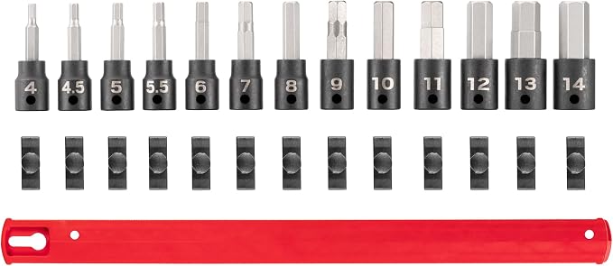 TEKTON 3/8 Inch Drive Hex Impact Bit Socket Set, 13-Piece | SIB91102
