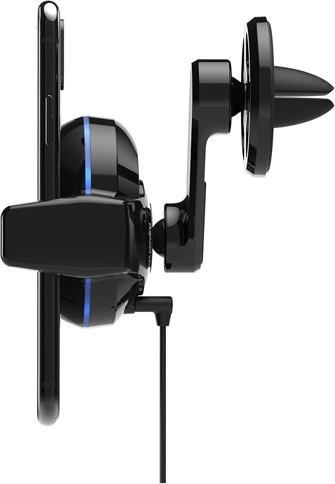Scosche MGQVP-XTET MagicGrip FreeFlow Autogrip Wireless Charging Vent Phone Mount for Car in Black