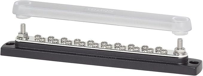 Blue Sea Systems 2312 BUSBAR 150 AMP 20X8-32 W/COVR